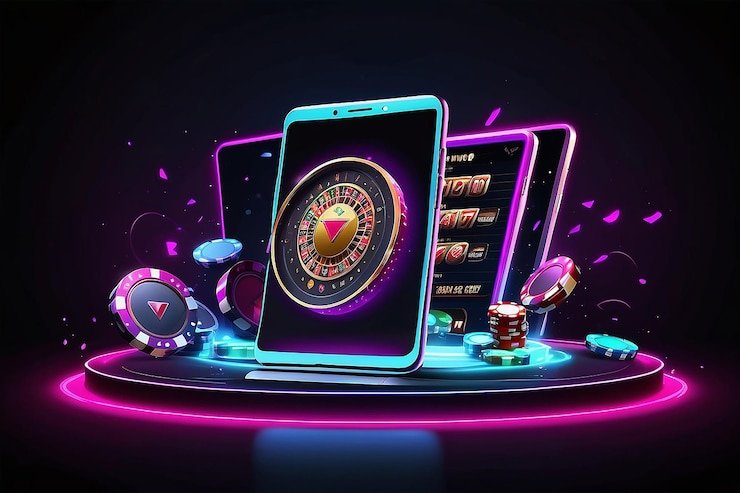 Klub VIP hiu128 dalam tema neon ungu